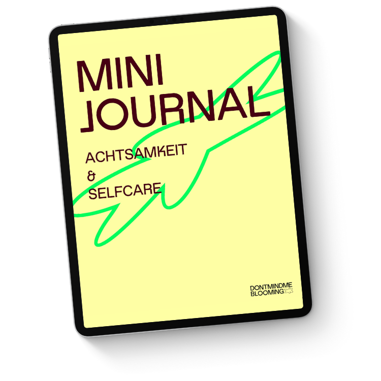 Foto der Titelseite des Mini-Journals "Achtsamkeit & Selfcare"
